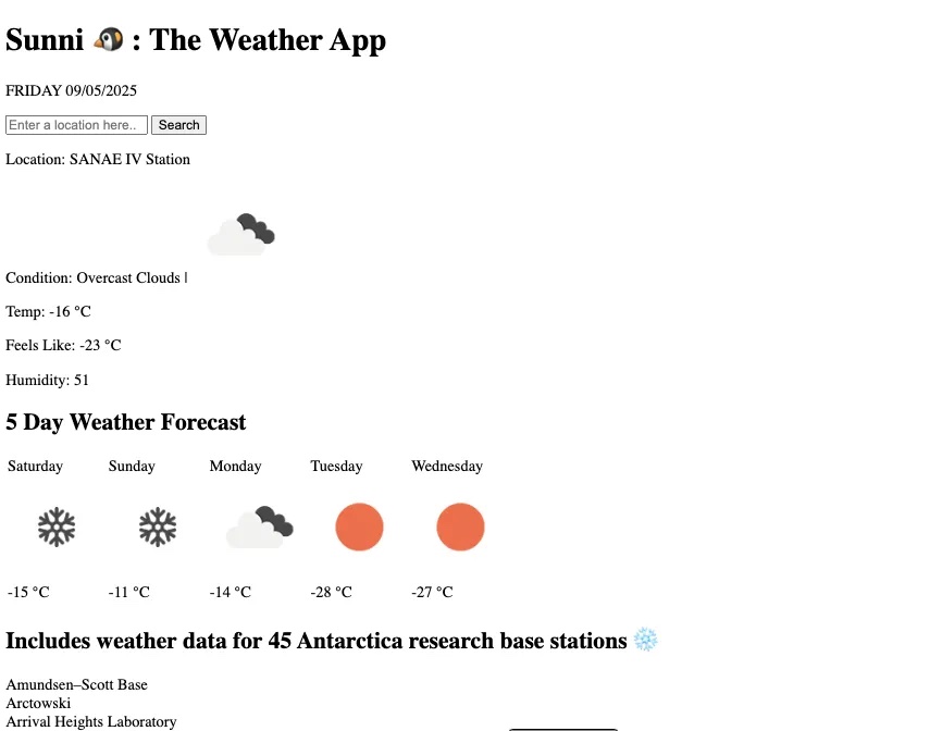 Sunni Weather App